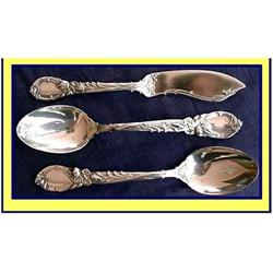 EARLY REED & BARTON 3 PC ST SILVER SERVERS  #2199433