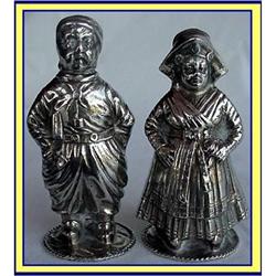 FIGURAL PEPPERETTE / SALT PEPPER  DUTCH SILVER #2199446