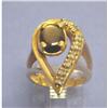 Image 1 : Vintage 14K Black Star Sapphire Diamond Ring #2213824