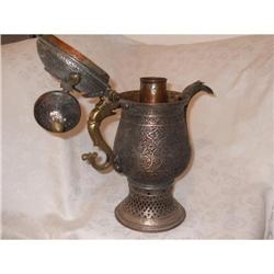 Antique Afghan Copper& Brass Samovar Teapot #2213848