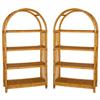Image 1 : Pair Rattan Etageres, Eames Era #2214065