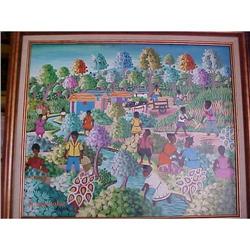 Haitian Painting by Rodrigue Mervilus 20X24 #2214575