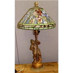 Nordic Viking Statue Stain Glass Lamp Shade #2214707