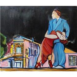 Original Painting Oil on Canvas Tango Couple #2227986