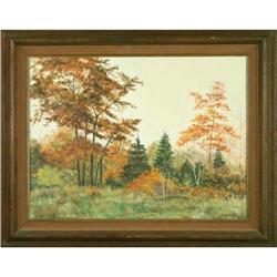 Autumn - Hilda Eckel - original oil landscape #2228015