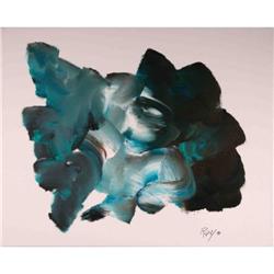 Modern Contemporary Abstract Painting- Blue and#2228016