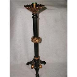 Gothic Metal Candlestick Black Parcel  #2228024