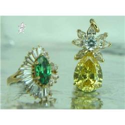 RHJ Handsome Canary Cubic Zirconium  Pendant #2228038