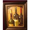 Image 1 : CONTEMPORARY PAINTING OF WINE BOTTLES, FRAMED #2228066