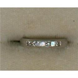Platinum and Princess Cut Diamond Band #2228185