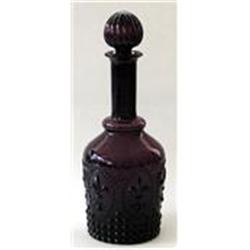 Amethyst Fleur Di Lis Hobnail Decanter #2228297