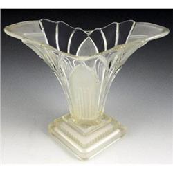 Walther Glass White Satin Art Deco GRETA Vase #2228299