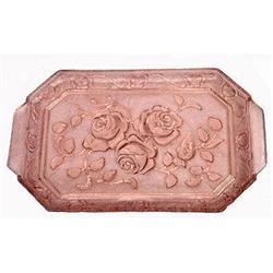 Walther Glass Pink ROSEN Dresser Tray #2228400