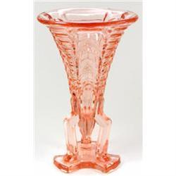 Pink Art Deco Machine Age Rocket Vase #2228401