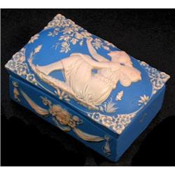 Schafer & Vater Fairy & Flowers Jasperware  Box#2228456
