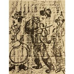 Chagall Marc The Wandering Musicians Lithograph#2228498