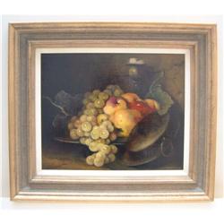 Marek Maruszewski, painting, Candle and Fruit #2228519