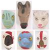 Image 1 : 6 old vintage HALLOWEEN GAUZE FACE ANIMAL MASKS#2228529