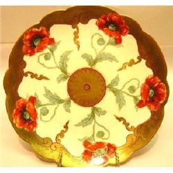 Pickard Signed Floral Gold Plate #2228538