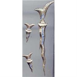 SALE Stunning Vintage Sword Pin and Earrings #2228559