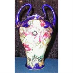 NIPPON Cobalt NOUVEAU Vase MORIAGE 2 Handles #2228618