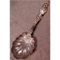 Whiting STERLING LiLY Berry SPOON Silver 1902 #2228621