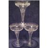 Image 1 : Three Dorflinger Hollow Stem Goblets #2228649