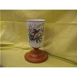 VERY NICE HAND PAINTED OPALINE VASE #2228667