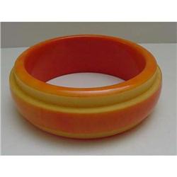 Bakelite Vintage Orange and Yellow Laminated #2228685