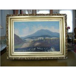 Mountain and River Oil Painting #2228695