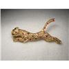 Image 1 : 14K Yellow Gold Ruby Jaguar Panther Pin Brooch #2228767