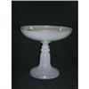 Image 1 : LARGE WHITE FRENCH OPALINE COMPOTE 1850's #2228772