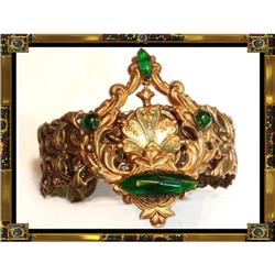 Fabulous ENAMEL jewel ARTS Crafts  Bracelet #2228809