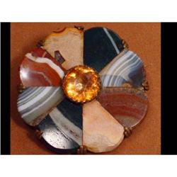 LARGE  Fabulous AGATE SCOTTISH brooch #2228817