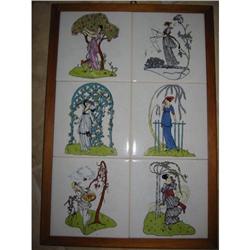 French Fashion Vintage Tiles framed! #2228831