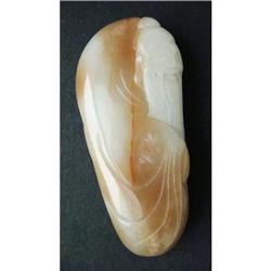 Chinese carved Celadon jade Pendant #2228850
