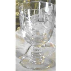 Mid 18th Century Georgian Blown Glass Goblet #2228859