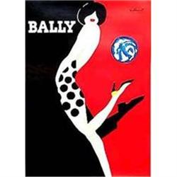 Bally Kick Poster, Original by Villemot 1989 #2228920