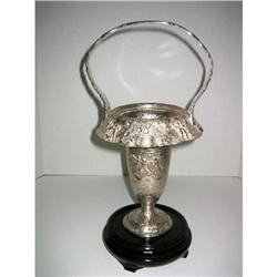 Biedermeier Silver Plated Basket very cute 19 #2228963