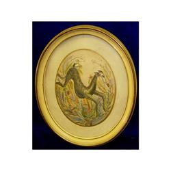 Gouache Indian Ink Spring Time Gazelle Painting#2228972