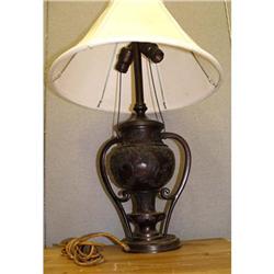 Chinese Dragon Relief Bronze Desk Lamp 2 handle#2228987