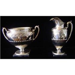 Antique Silver Sugar & Creamer Set #2228996