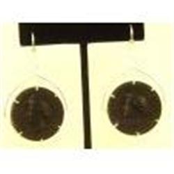 Pair of Antique Vulcanite Earrings #2229002