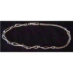 Antique Sterling Silver Watch Chain #2229003