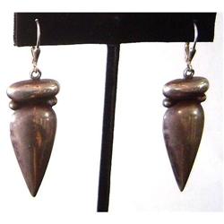 Pair of Antique Sterling Silver Earrings #2229005
