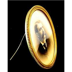 Antique Oval Brass Frame #2229013