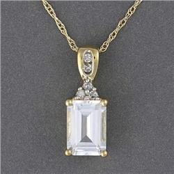Topaz & Diamond Necklace #2238675
