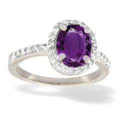 Amethyst & Diamond Ring #2238711