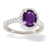 Image 1 : Amethyst & Diamond Ring #2238711