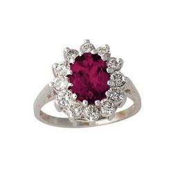 3.50ct Ruby & Diamond Ring #2238737